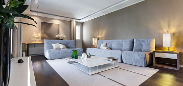 Диваны в интерьере гостиной-2, Тканевый диван ДеФранс